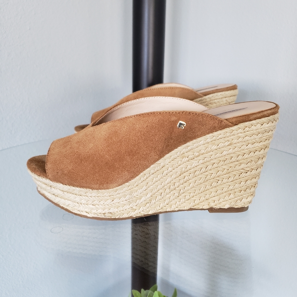 Kate Spade Thea Wedge shoes Womens Size 7 Light Brownish Tan